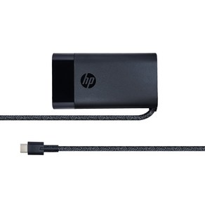 HP USB C타입 65W PD 정품 어댑터 충전기 케이블 TPN-LA22, 1개