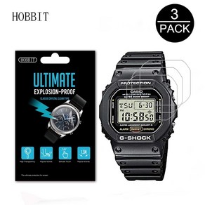 보호필름 Casio DW5600 DW9052 GWM5610 GW 5000 DW5035 A168W AE 용, DW5600BB, 1개