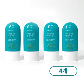 식물나라 산소수 라이트 선 젤 로션 60ml 1+1, 4개