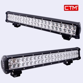 CTM 서치라이트 차량용 LED 써치 선박 화물 지게차 바형 126W 60도, 60도 화이트, 1개