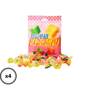 코하쿠토 킨조젤리, 4개, 75g