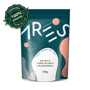 아레스 유기농 잉글리쉬 블랙퍼스트 잎차 100g, 1개입, 1개