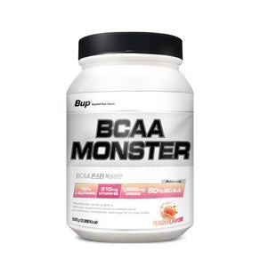 BUP BCAA몬스터 복숭아맛 류신 아미노산 헬스보충제 BCAA, 500g, 1개