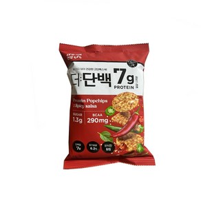 더단백 팝칩 매콤살사, 12개, 44g