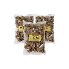 하테루마산 흑설탕 (1kg×3봉 세트) 나미테루마시마 나미테루마 제당 남국의 맛 순흑당 바삭바삭 사탕수수 100% 오키나와산, 3개, 1kg