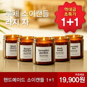 1+1 아로마컴퍼니 루체 소이 캔들 라지자 대용량 아로마 향초 불멍 힐링 명품 프리미엄 갈색병 캔들, 더스크 우드 (고급스러운 니치향), 더스크 우드 (고급스러운 니치향), 380g, 2개