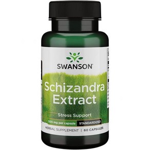 스완슨 Swanson Schizanda Extact 500 Milligams 60 Capsules, 1개, 60정