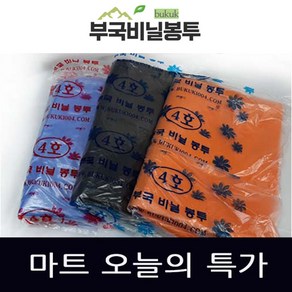 부국비닐봉투 (오늘의특가) 일반마트봉투(검정), 20L, 100개