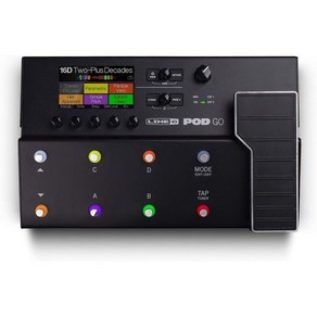 Line 6 6호선 POD 고 기타 멀티 이펙트 페달 블랙, Black_Non-Wieless, 1개