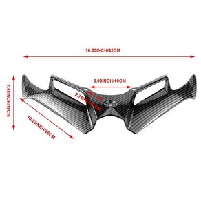 바이크 오토바이 윙렛 공기역학 윙 키트 스포일러 가와사키 닌자 300 250 EX300 20132017 바이크 오토바이 액세서리용, 1개