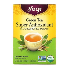 Yogi Tea Geen Tea Supe Antioxidant 16 티백 1.12 온스 (32 g), 1개, 32g