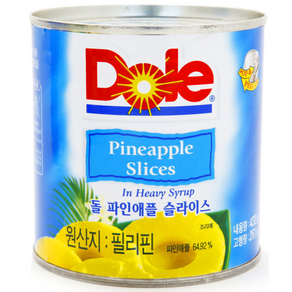 동원 Dole 파인애플 슬라이스 432g, 1개