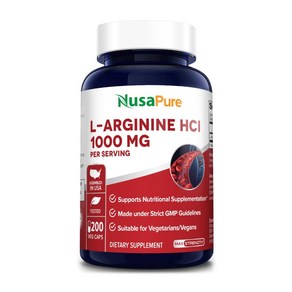 Nusapue 누사퓨어 엘 아르기닌 1000mg, 1개, 100g