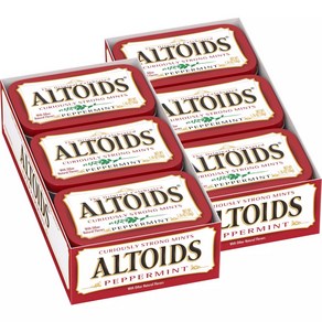 알토이즈 페퍼민트 스토롱 민트 50gX12팩 ALTOIDS Peppemint Stong Mints 1.76ozX12P, 12개, 50g