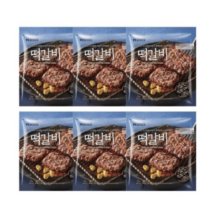 피코크 맛있는 떡갈비 450gx6팩, 6팩, 450g, 6개