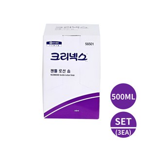 크리넥스 젠틀로션 솝 500ml 9개 핸드워시 1BOX 56501 / 56541 하이진솝 단종 대체, 3개