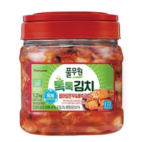 풀무원 톡톡 무&배추김치 PET 1.2kg, 1.2kg × 1개, 1개