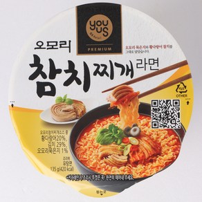 오모리 참치찌개 컵라면 큰컵 135g 6개