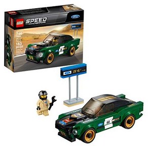 레고 Speed Champions 1968 Fod Mustang Fastback 75884 Building Kit (183 Pieces) 9999992644, One Colo, 1개