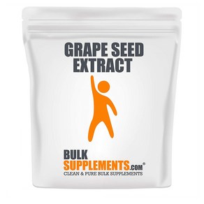 벌크서플리먼트 포도씨 추출 그레이프 씨드 파우더 250g 분말 BulkSupplements Gape Seed Extact Powde (250 Gams), 1개, 1set