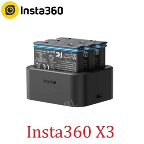 인스타 360 X3 오리지널 배터리 Insta 충전포트, 1pc 배터리