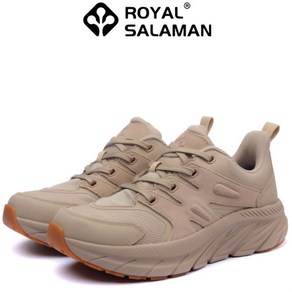 ROYAL SALAMAN 남성 발편한 천연가죽 운동화 트래킹화 굽5cm 97109