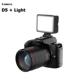 D5 듀얼 카메라 고화질 64 만 화소 와이파이 DSLR 카메라 뷰티 디지털 카메라 나이트 비전 카메라 신제품, [검수완료] D5 and Light_With 128GB, 1개