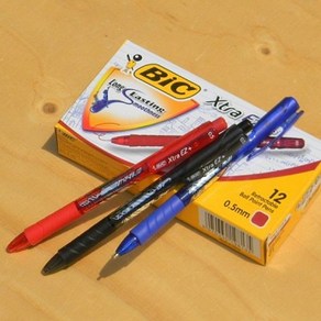 BIC EZ잉크로 부드러운 0.5mm 유성볼펜-프랑스 빅 Xtra EZ+ 1타스 HA122-3s