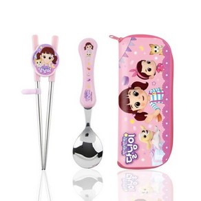 반짝반짝달님이 젓가락 스푼 케이스 세트, 1개