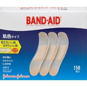 [밴드에이드 Band-Aid] BAND-AID(밴드에이드) 구급 반창고 피부색 타입 표준 사이즈 150매