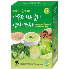 송원 아몬드 브로콜리 양배추차 40T, 1개, 40개입, 20g