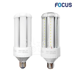 포커스 LED 콘램프 25W 투명 불투명 E26 보안등 파워램프, 포커스 보안등 25W E26 투명, 전구색(노란빛), 1개