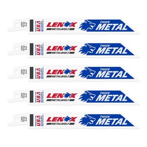 레녹스 바이메탈 컷쏘날 LXKR614R 6인치 14TPI 두꺼운 금속 절단용 컷쏘기날 5개입, 1세트