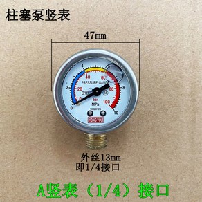 전기 분무기 투여 펌프용 압력 게이지 플런저 펌프 오일 와셔 수압 액세서리 M14 3WZB-60 30 40 26 21, 인디고, 1개