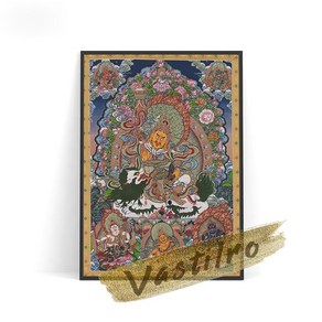 신중탱화 티베트 Thangkas 부처님 아트 인쇄 터 보살 초상화 캔버스 종교 벽화 그림 불교 홈, [01] 신중탱화 13x18cm No Fame, [01] 01, 1개