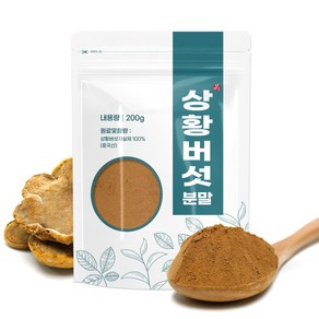 자연초 자연산 상황버섯분말 가루 200g, 3개