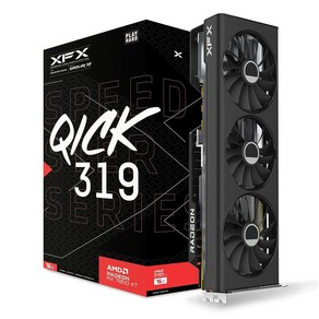 XFX Speedste QICK319 RX 7800 XT 코어 게이밍 그래픽 카드 16GB GDDR6 HDMI 3xDP AMD RDNA 3 RX-78TQICKF9