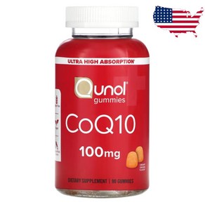Qunol 코엔자임 큐텐 Q10 유비퀴논 유비데카레논 50mg 젤리 90개, 1개, 90정