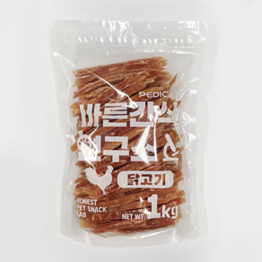 바른간식연구소 닭가슴살슬라이스 1kg 대용량간식