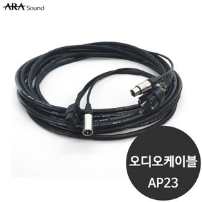 ARA AP23 고급형 일체형 파워 복합선 오디오케이블, 1개