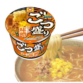 일본 TOYO SUISAN 마루짱 고츠모리 콘 미소 컵라면 138g, 1개