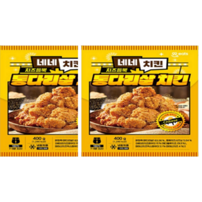 네네치킨 치즈듬뿍 통다리살치킨 400g+400g, 2개, 400g