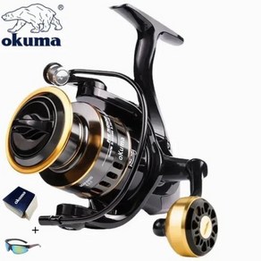 OKUMA 낚시 릴 금속 볼 그립 스피닝 릴 금속 릴 컵 최대 드래그 12kg 5.21