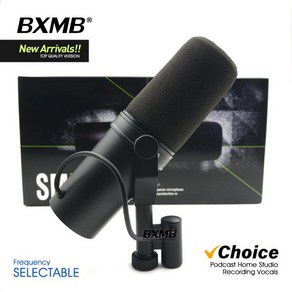 녹음 스튜디오 팟캐스팅 보컬 게임용 전문 다이나믹 마이크 응답 SM7B 마이크 주파수 가능 품질, [01] SM7B