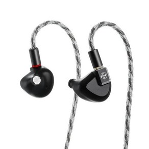 LETSHUOER x Z Review Z12 골드 에디션 평면 IEM, Black