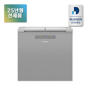 [위니아 딤채] 25년형 2도어 뚜껑형 김치냉장고 153L EDL16KBWSST1 스파크실버 전국무료설치