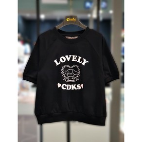 신디키즈 [NC수원터미널점] 캐릭터와 래터링 프린트가 돋보이는 래글런 스타일의 달몽 말랑 래글런 티셔츠 CIRA24308