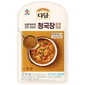 CJ 다담 청국장 찌개양념, 130g, 24개
