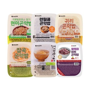 대신 곤약밥 6종 현미 귀리 외 혼합, 150g, 6개