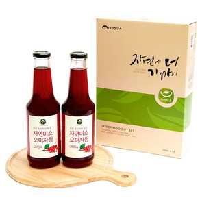 자연미소 오미자청 선물세트 (비정제원당), 700ml, 1개입, 2개